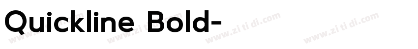 Quickline Bold字体转换
